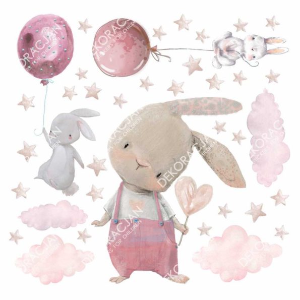 rozowe-kroliczki-balony-naklejki-na-sciane-dla-dzieci (1)