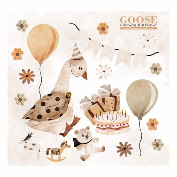 goose-vintage-birthday-naklejki-do-pokoju-dziecka-zestaw-1 (1)