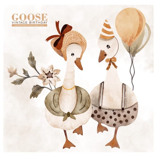 goose-vintage-birthday-naklejki-do-pokoju-dziecka-zestaw-3 (1)